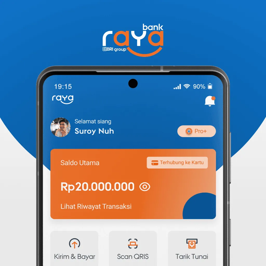 Mobile design interface for early stage development of Bank Raya app